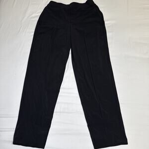 Athleta High Rise Front Seam Straight Pants Womens 6 Black Pockets Pull On EUC